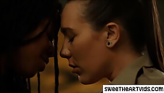 Interracial Lesbians In Prison Engage In Sensual Lovemaking