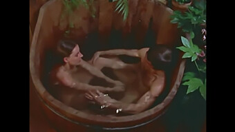 A Fiery-Haired Beauty Pleasures A Phallus In A Wooden Tub