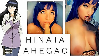 Expresión Facial Extasiada De Hinata Durante El Sexo Oral