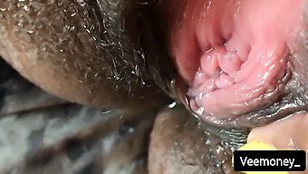 Close-Up Of Tight Pussy Getting Orgasm And Creamy Cum