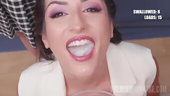 Annie Reis Performs Multiple Cumshots And A Bukkake In An Orgy