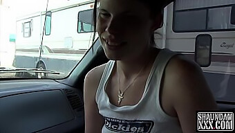 Holly Lane'S Myspace Encounter Leads To A Passionate Truck-Side Blowjob