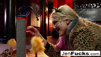 Jen Hexxx Assists Leya With A Dairy Enema Using Her Large Breasts