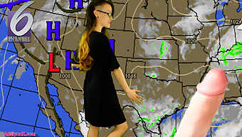 Slimy American Milf Adalynnx Gets A Wet And Wild Weather Report