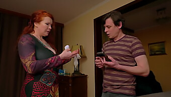 Angry Redhead Scolds Her Partner For Not Cleaning Up After Sex, Leading To Unexpected Arousal.