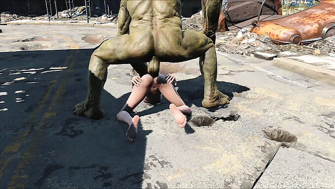 Tegneserie Hentai Version Af Fallout 4 Supermutanter Baghold