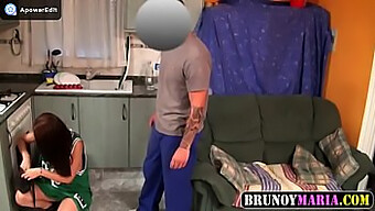 Secretly Recorded Video Of A Sexy Woman And Plumber In A Private Home