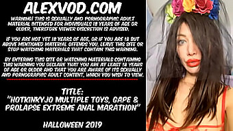 Chơi Tình Dục Qua Hậu Môn Với Đồ Chơi Và Xuất Tinh Vào Halloween 2019