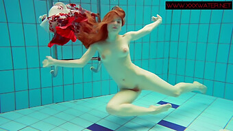 Polish Teen'S Underwater Strip Session With Natural Beauty