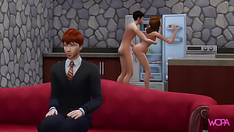 Animated Harry Potter And Hermione Granger Engage In Taboo Threesome With Ron Weasley